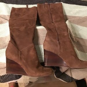 Tall Brown Cole Haan Wedge Boot Size 11